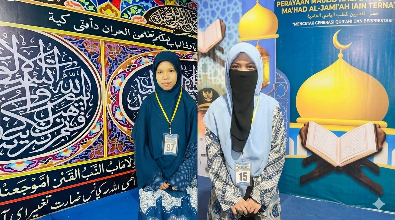Konsistensi Sang Juara: Dua Alumni Ma'had IAIN Ternate Kembali Berjaya di MTQ Halmahera Utara 2026
